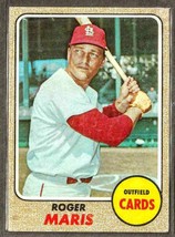ROGER MARIS 1968 AUTHENTIC TOPPS CARD 52 YEARS OLD  - $22.00
