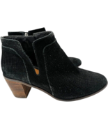 lucky brand women&#39;s LP Ponic Stone Black Leather Suede Ankle Booties siz... - €17,79 EUR