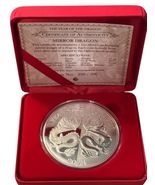 /500 2024 year of The Dragon Mirror 1 oz .999 Silver Proof COIN 65 MM BH... - $247.50