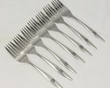 Oneidacraft Lasting Rose Salad Forks 6-1/4" Stainless Lot of 7 - $18.61