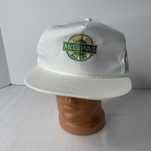 McGlynn’s Bakery Hat Cap Adjustable White Vtg Mohr’s Tag MN Baker Cake Bread - £11.17 GBP