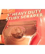 4 3/4 INCH Heavy Duty Stubby Razor Blade Scraper w/ Comfort Soft Grip Ha... - £14.93 GBP