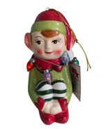 Mr Christmas Elf Follow the Magic Sitting Knee Hugger Light Up Ornament ... - $253.78 MXN
