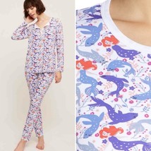 ROLLER RABBIT Selkie Mermaid Seal 2 piece pajama set PJs shirt &amp; pants s... - $95.79