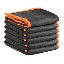 Moving Blankets 6 Pcs, 80 x 72 in (35 lbs/dz) Large Packing Blankets wit... - $73.13