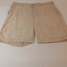Columbia Cotton Shorts Men&#39;s 36X10 Beige/Tan AM4471 Lightweight Chino Co... - $9.00