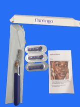 Flamingo Reusable Dermaplane Facial Razor Handle with 3 Blade Refill Car... - $13.95