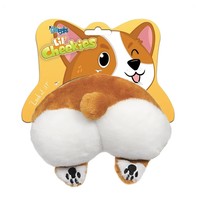 MPP Lil Cheekies Animal Tooshie Dog Play Toys Squeaker Plush Fun for Small Dogs  - £11.11 GBP+
