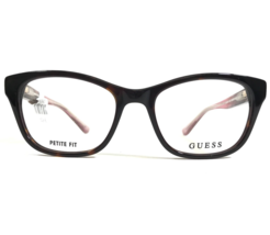 Guess Petite Eyeglasses Frames GU2678 052 Brown Tortoise Pink Glitter 49... - £40.50 GBP