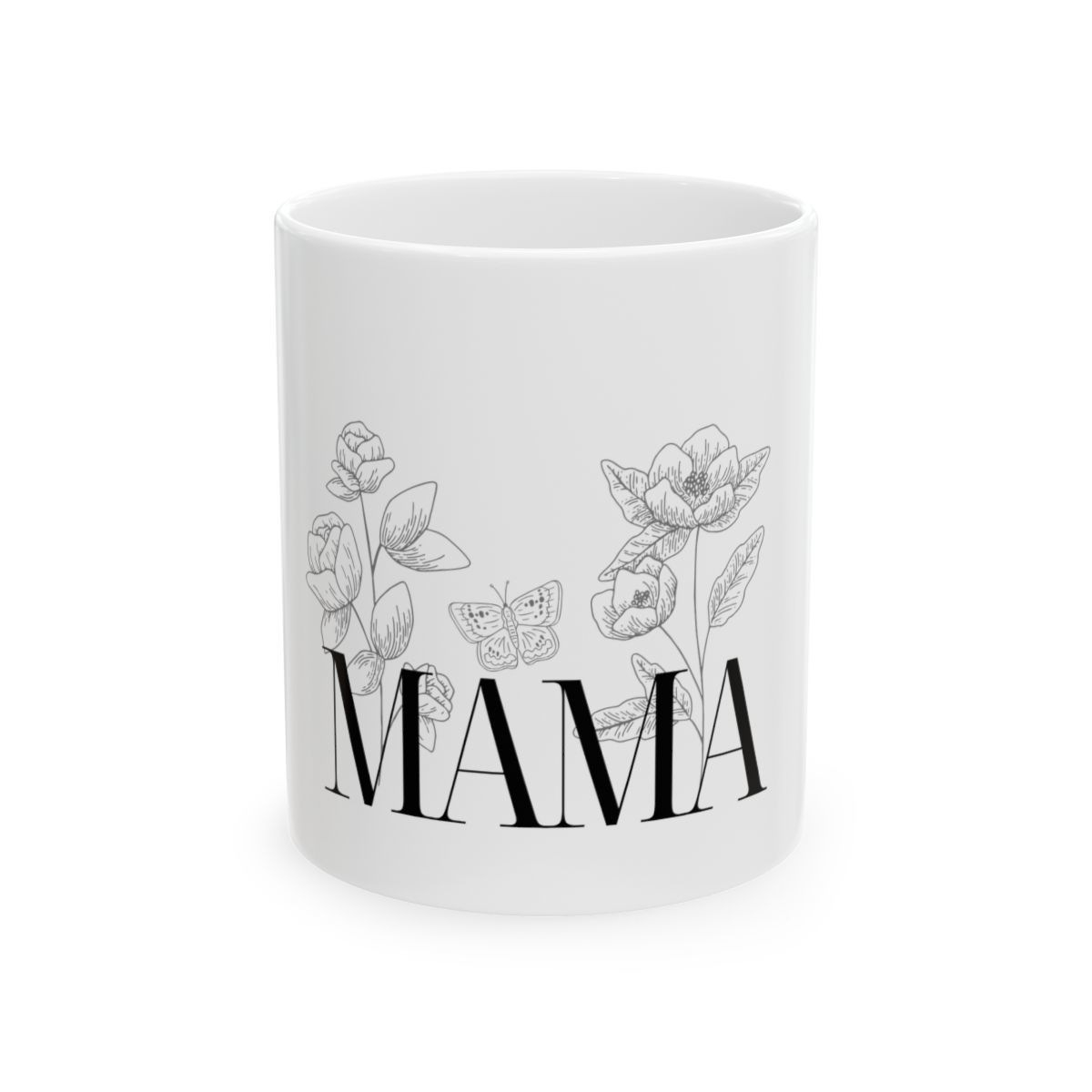 Floral Mama Ceramic Mug - Perfect Gift for Mother&#39;s Day, Mom Coffee Love... - $14.20+