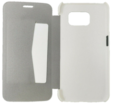 White Xqisit Rana Folio Case For Samsung Galaxy S6 Protective Book Cover - $7.38