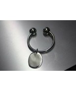 Tiffany &amp; Co. Plain Oval Tag Keyring Ring 925 Silver Size Large - $108.29 CAD