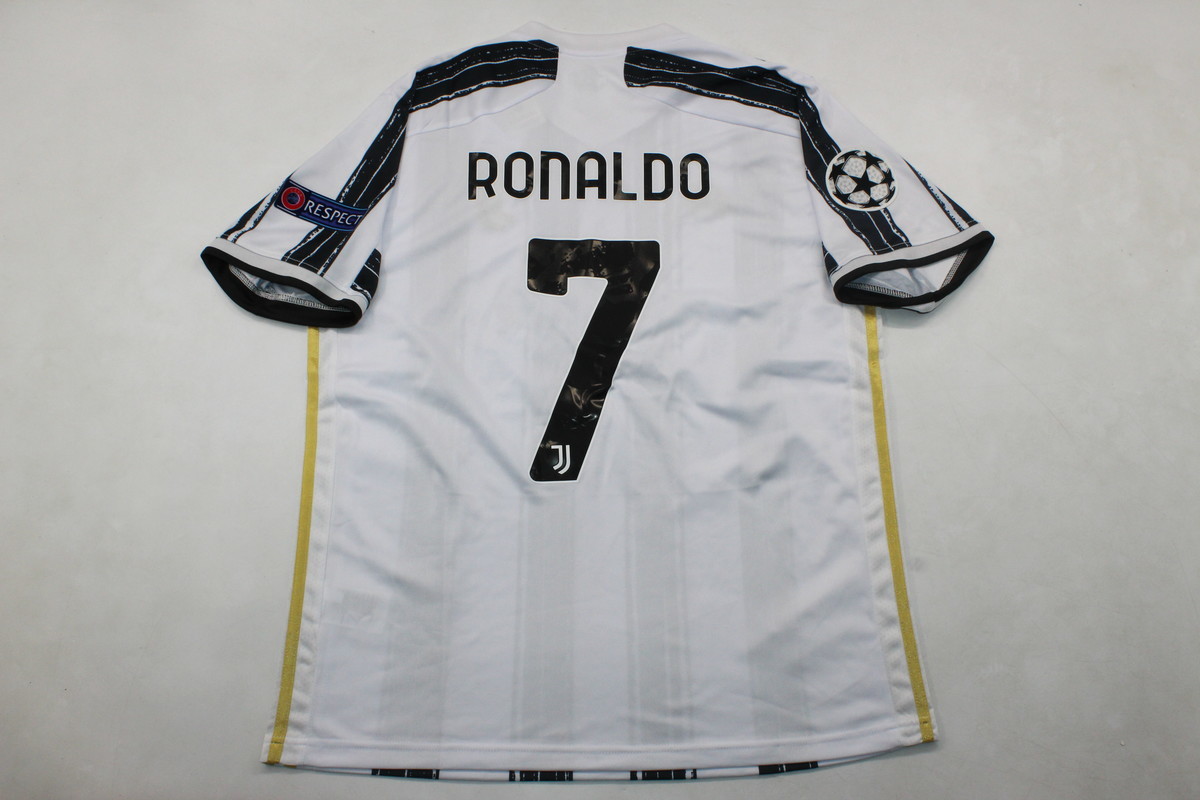 juventus jersey 2020 2021 shirt cristiano ronaldo short sleeve UCL style
