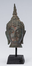 Bouddha Tête - Ancien Thai Style Sukhothai Montage Bronze 18cm/7 &quot; - £192.51 GBP