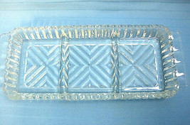 Relish Nut Candy Serving Dish Cut Crystal Brilliant Clear Glass American  - £19.97 GBP