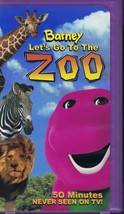 VINTAGE Barney Purple Dinosaur Let&#39;s Go to the Zoo VHS Cassette - £11.86 GBP