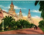 Avenue of Palms Pan Pac Expo PPIE San Francisco California CA DB Postcar... - £4.63 GBP