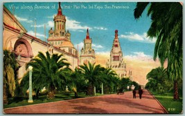 Avenue of Palms Pan Pac Expo PPIE San Francisco California CA DB Postcard H2 - £4.65 GBP