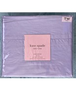 NEW Kate Spade Westen Twin Sheet Set Purple Lavender Sateen 100% Cotton ... - $99.49 CAD
