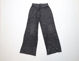 TBH Womens Size Small Stretch Knit Flared Wide Leg Sweatpants Heather Bl... - $34.60