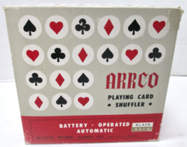 Vintage ARRCO Battery Operated Automatic Playing Card Shuffler With Box ... - $32.29