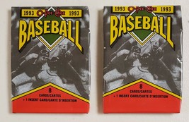 1993 OPC O-Pee-Chee Canada Baseball Cards Lot of 2 (Two) Sealed Unopened Packs* - £10.54 GBP
