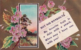 Hot Air Handouts My Favorite Fruit Is A Date With A Peach When May  Postcard D23 - £2.35 GBP