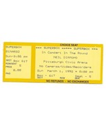 1992 Neil Diamond Concert Ticket STub Pittsburgh Civic Arena 3/1/1992 - $34.18 CAD