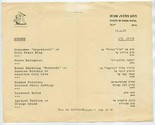 Queen of Sheba Dinner Menu Eilat Israel 1965 - $17.82