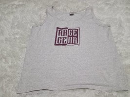 Rage Gear Women&#39;s Logo Vintage Tank Top Shirt XL Anvil Gray Exercise Crossfit - £11.44 GBP