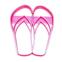 6x Flip Flop Flipflops Fondant Cutter Cupcake Topper 1.75 IN USA FD2598 - £6.42 GBP