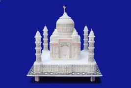 Taj Mahal Miniature Statue Marble Stone Replica Souvenir Symbol Of Love - £191.27 GBP