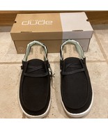 HEY DUDE Size 9 WOMEN&#39;S WENDY SHOES  Snake Linen Black Slip On - $56.18