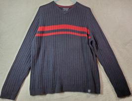 American Eagle Outfitters Sweater Mens Size Large Navy Cotton Long Sleeve V Neck - £10.41 GBP