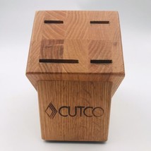 Cutco 4 Slot Wood Knife Holder Block 8” X 4” X 6.5” Tall - £9.58 GBP