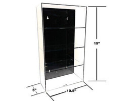 Showcase 4 Car Display Case Wall Mount w Black Back Panel Mijo Exclusives for 1/ - £68.47 GBP