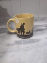 Star Wars The Mandalorian Licensed Ceramic 20oz Yellow Brown Cup Mug - £9.34 GBP