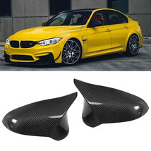 For 2015-2020 BMW M3 M4 F80 F82 Real Carbon Fiber Side View Mirror Cover Cap 2PC - £80.66 GBP