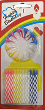 Vintage Flower Birthday Cake Candle Holders(12) Candle (24) Puerto Rico - $183.97 MXN