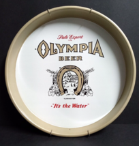 Olympia Brewing Co Beer Tumwater Its the Water Metal Tray w/ Spring Handle 1972 - £47.84 GBP