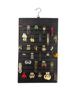 Neehows Hanging Earring Organizer Wall Holder 600 Holes 30 Hooks Black - $18.47 CAD