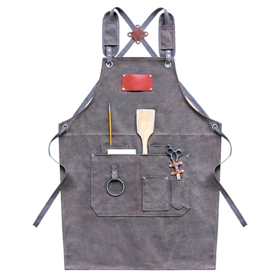 New Tool Apron Heavy-Duty ed Canvas Barista Apron Canvas BBQ Apron for M... - $4,153.83 MXN