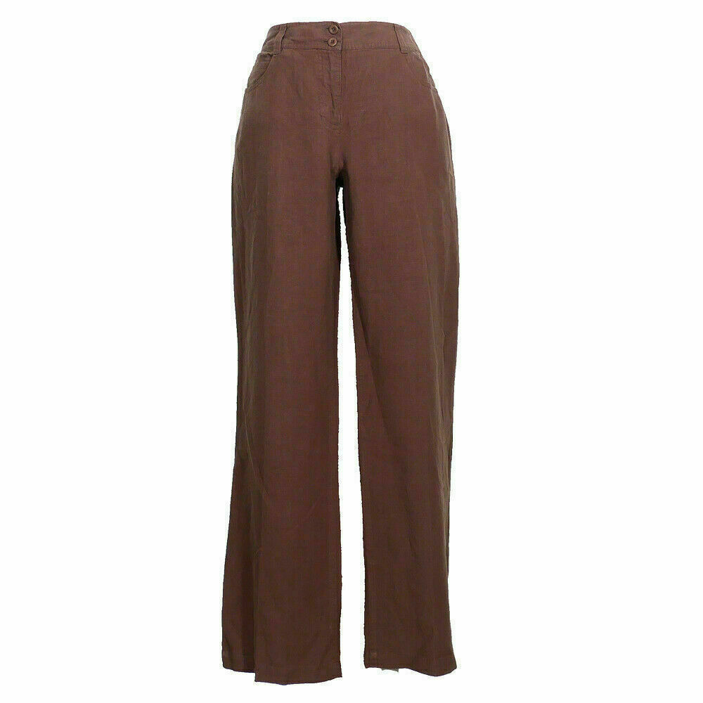 EILEEN FISHER Cocoa Spring Linen 5 Pocket Jean Pants S - $79.99