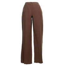 EILEEN FISHER Cocoa Spring Linen 5 Pocket Jean Pants S - £62.90 GBP