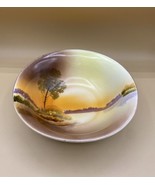 Hand Painted Nippon Large Serving Bowl Tree in Meadow Lake READ 9” X 3” - €19,25 EUR
