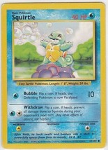 M) Pokemon Nintendo GAMEFREAK Collector Trading Card Squirtle 63/102 40HP - £1.57 GBP