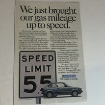1981 Honda Civic 1300 FE Hatchback Print Ad Advertisement Vintage Pa2 - £5.44 GBP