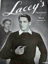 SWEATERS for MEN 38 to 42 PATTERNS Vintage LACEY&#39;S Knit KNITTING - £9.95 GBP