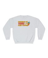 Running on Vibes &amp; Iced Coffee Crewneck Sweatshirt Cozy Unisex Sweatshir... - $895.44 MXN