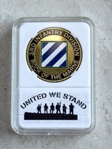 3RD Infantry Division US Army Challenge Coin Rock of the Marne W/ Beauti... - $14.83